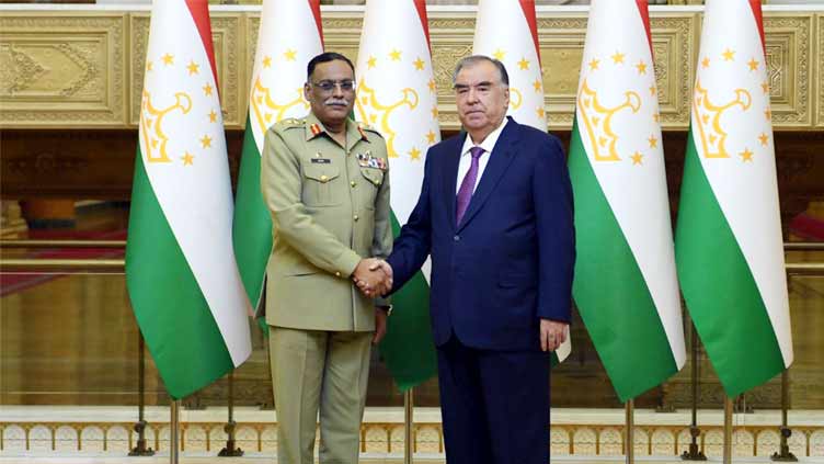 CJCSC Gen Sahir, Tajik president discuss issues of mutual interest