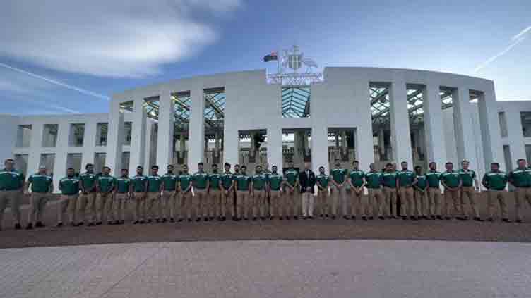 Australian PM fetes Pakistan team at Parliament House in Canberra