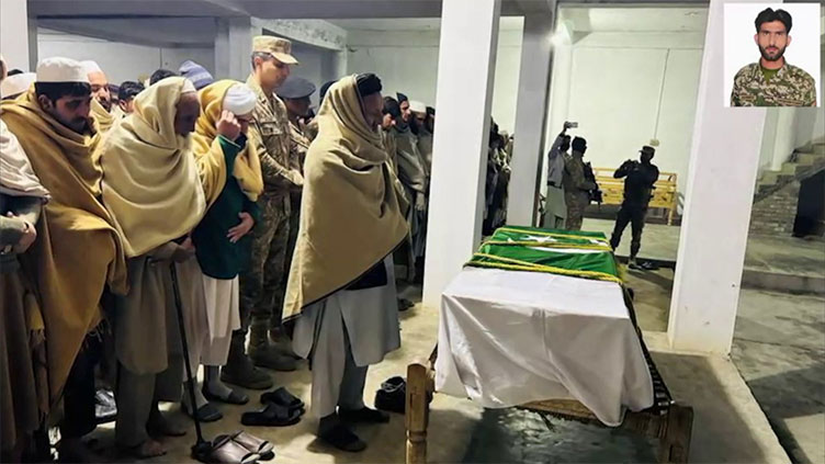 Soldier martyred in South Waziristan laid to rest with full military honour