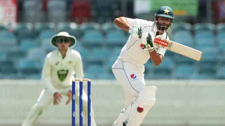 Australia's PM XI trail by 242 runs after Shan Masood hits double century on second day