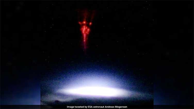 Astronaut captures stunning images of rare thunder phenomenon