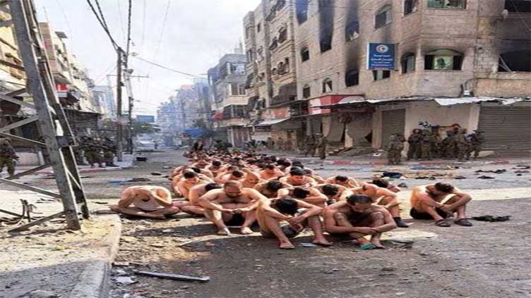 Hamas condemns Israel over images showing detained Palestinians in underwear