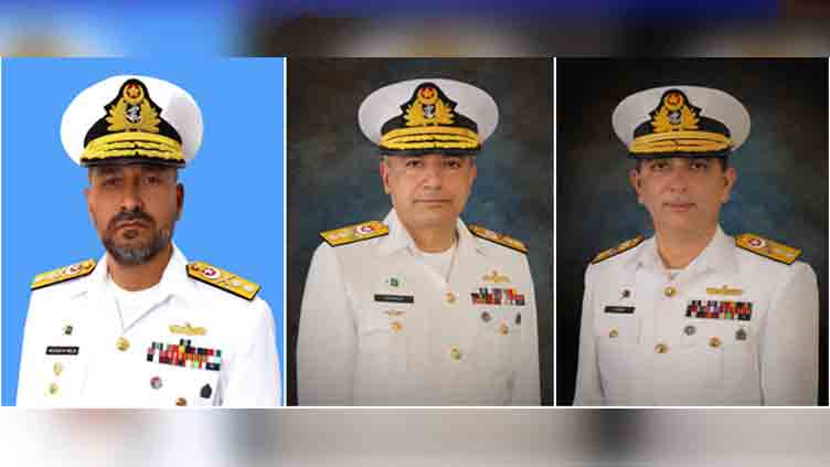 Three Pakistan Navy officers promoted to rank of Rear Admiral