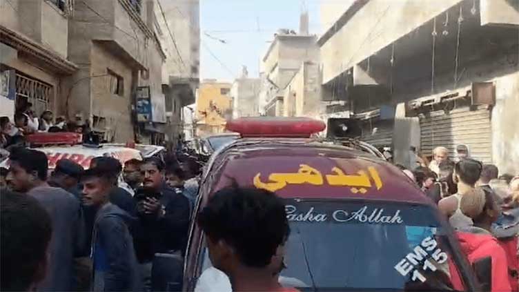 Three killed as Karachi's building crashes down amid cylinder blast