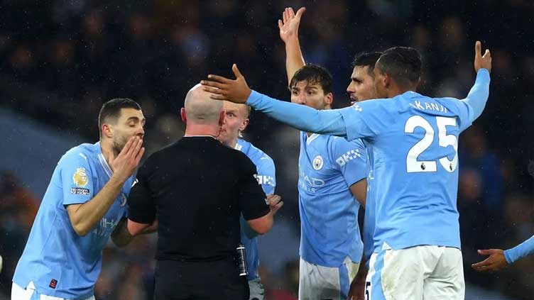 Man City fined 120,000 pounds by FA over player conduct in Spurs draw