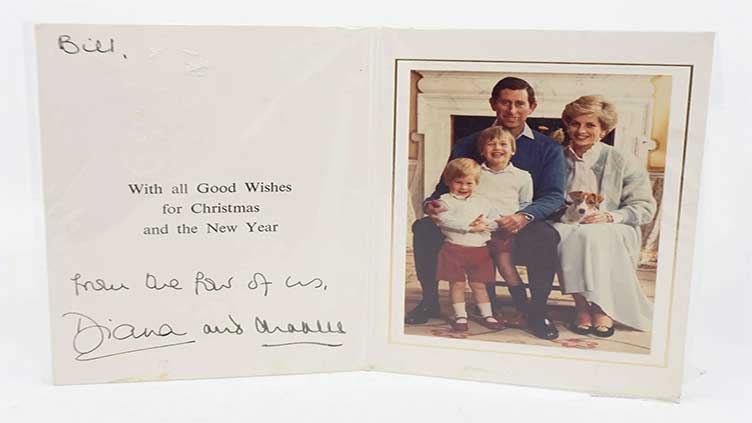 Diana's family Christmas cards, personal letters touch hearts at auction