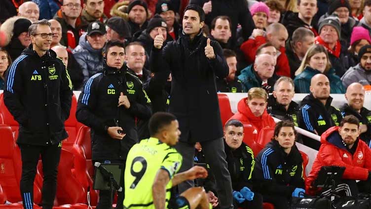 Most intense game for 20 years, says Arteta after Arsenal draw at Anfield