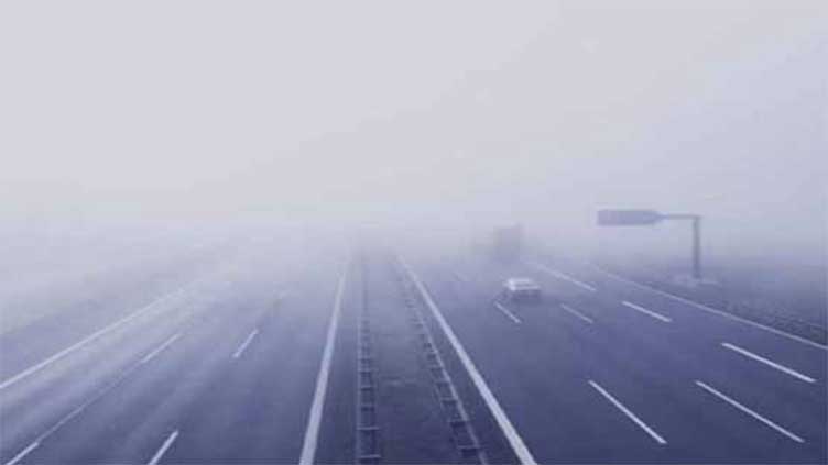 Motorway closed due to fog