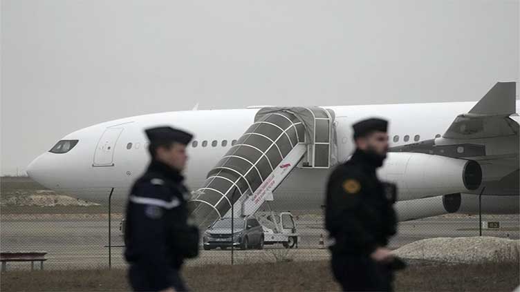 A plane stuck for days in France for a human trafficking investigation leaves for India