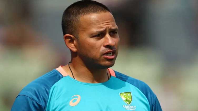 Khawaja sports shoes with daughters' names in Pakistan Test