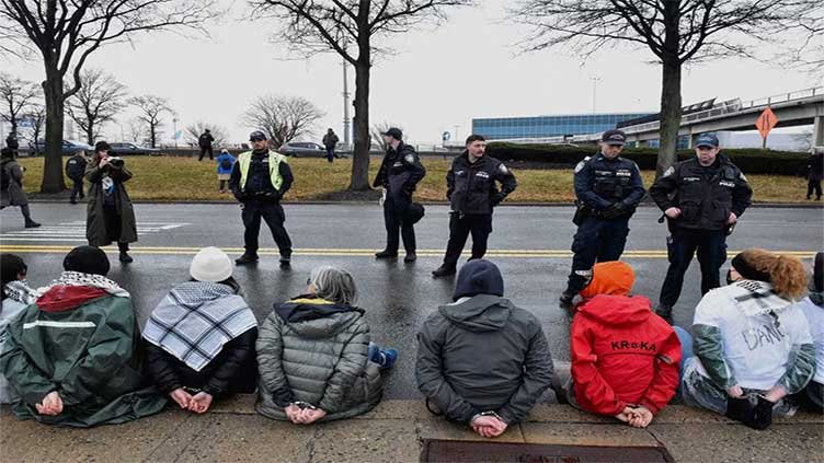 Dozens arrested in pro-Palestinian protests at two major US airports