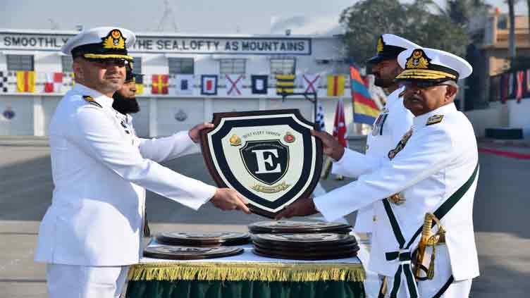 Navy conducts fleet annual efficiency competition parade