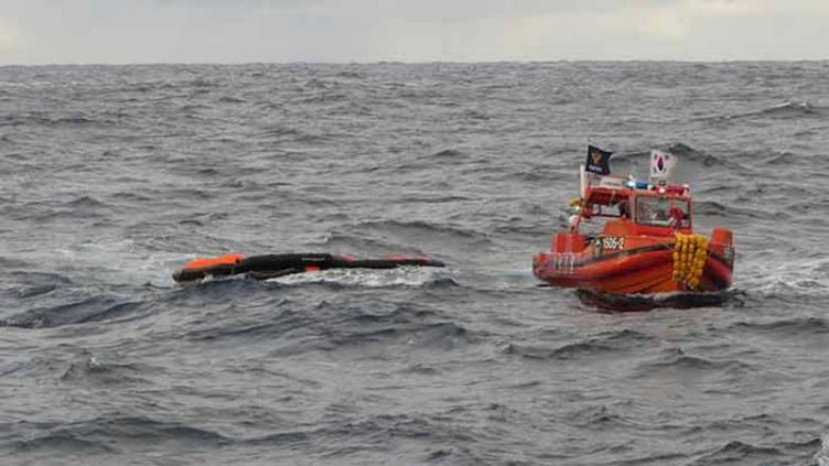 South Korea searches for missing crew after fishing boat capsizes