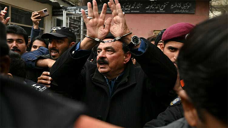 Karachi police interrogate Sheikh Rashid in Adiala Jail 