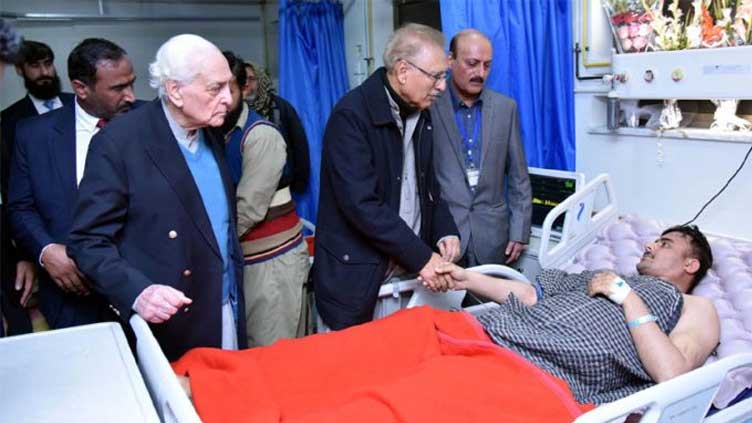  President resolves to crush terrorism with nation's support in Peshawar visit