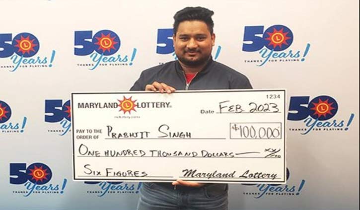 New York man wins $100,000 lottery prize while visiting Maryland