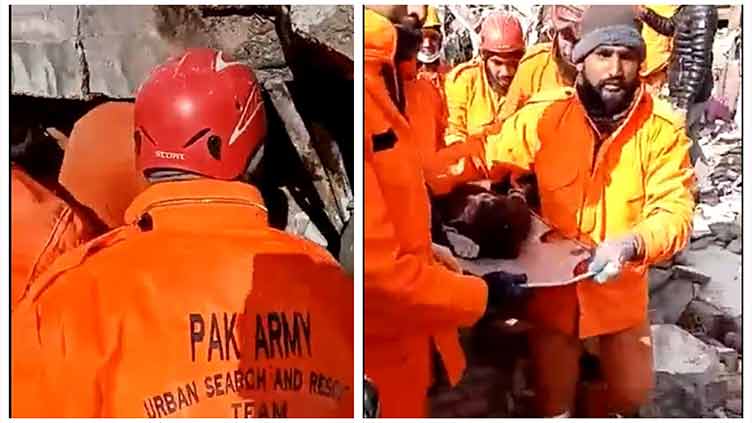 Pakistan Army team rescues two trapped under debris for 48 hours in Turkiye