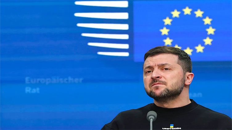 Zelenskiy hopes for EU jets, gets standing ovation in Brussels