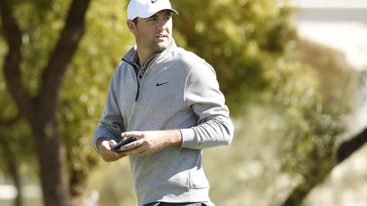 Scheffler leads Rahm as darkness halts Phoenix Open second round