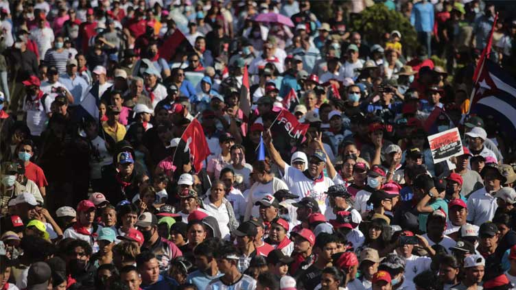  Thousands march in Nicaragua in support of govt opponents' expulsion