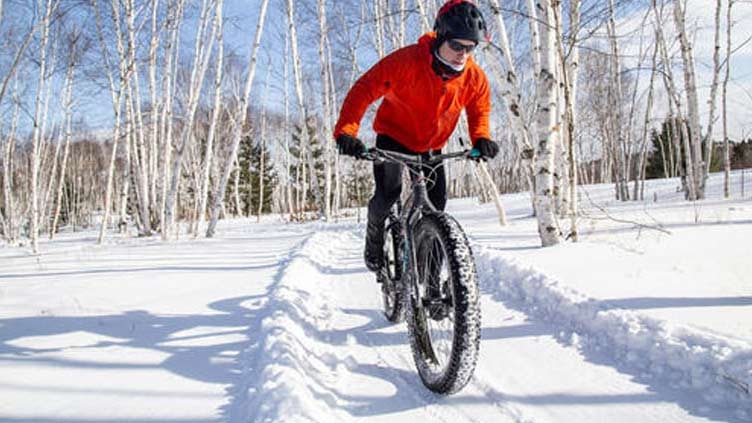 Winter snow no barrier for cyclists in Montreal