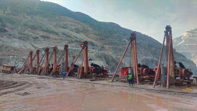River Indus diverted at Dasu Hydropower Project's site