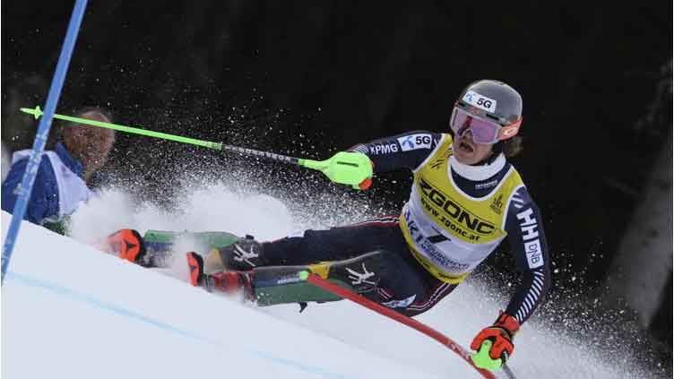 Kristoffersen finally hits slalom gold, Ginnis revels in historic Greek silver