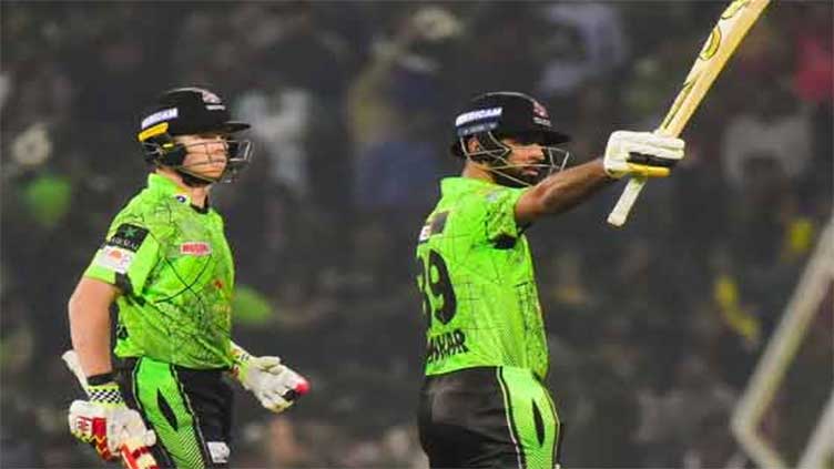 Fakhar-powered Qalandars set target of 242 for Zalmi
