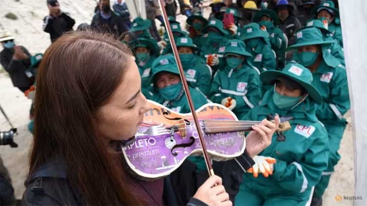 Orchestra turns trash to music and environmental activism in Bolivia