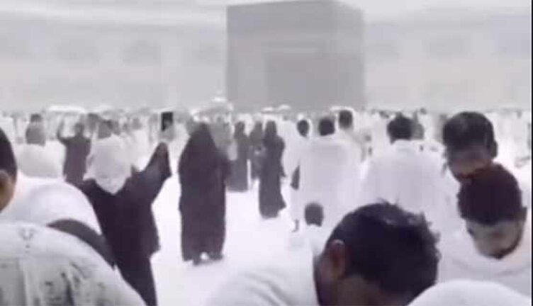 Photos, videos about Masjid al-Haram snowfall turn fake