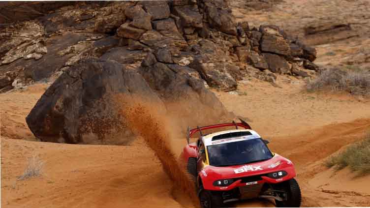 Loeb rebounds to deny 'Mr Dakar' Peterhansel 50th stage win