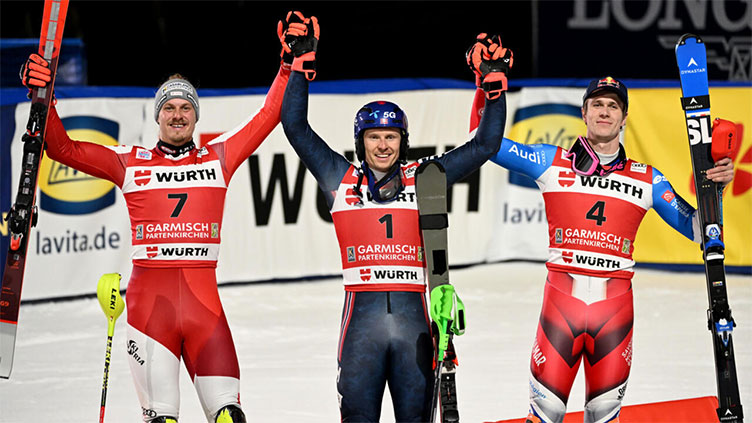 Kristoffersen wins Garmisch World Cup slalom