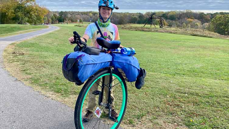 Unicycle rider nears end of Maine to Florida journey