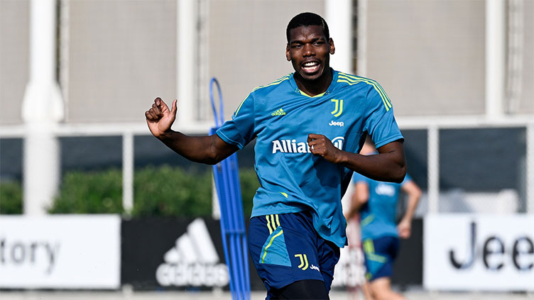 Pogba returns to Juventus training after knee operation