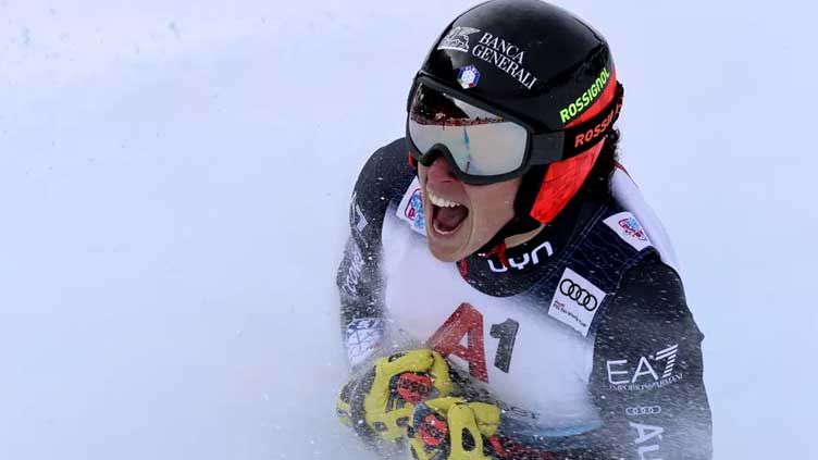 Federica Brignone wins World Cup super-G; Shiffrin sits out