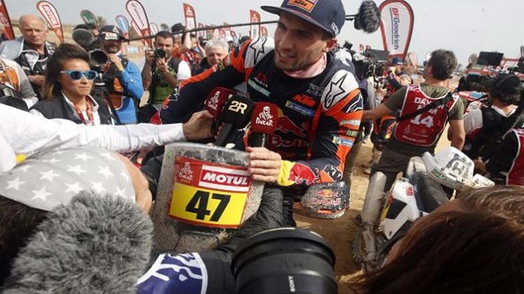 Argentina's Benavides takes his second Dakar motorcycle title