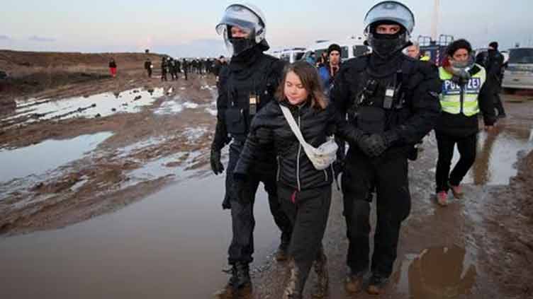 Greta Thunberg released after brief detention at German mine protest
