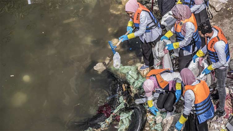 Out of Nile, into tile: Young Egyptians battle plastic plague