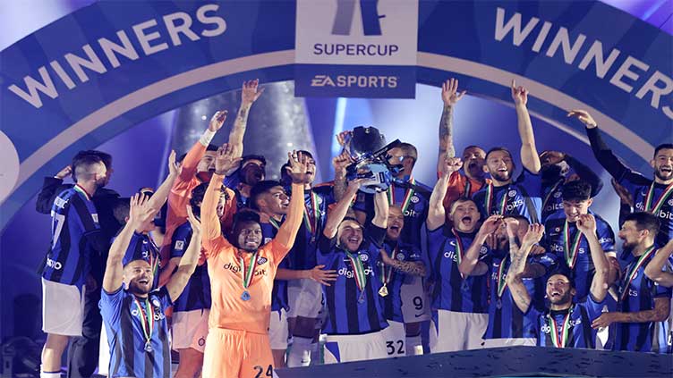 Inter thrash rivals Milan 3-0 to win Italian Supercup