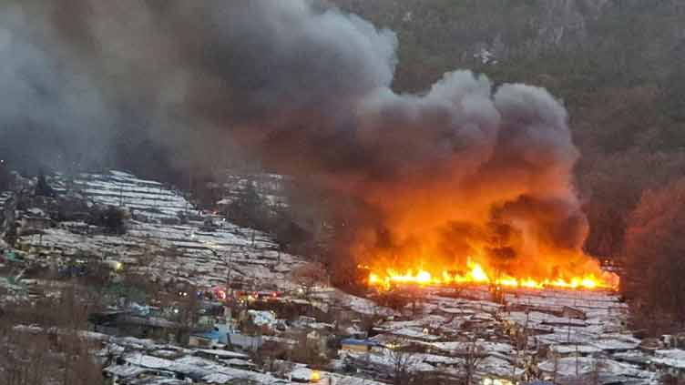 Some 500 people are evacuated from fire in South Korea shanty town