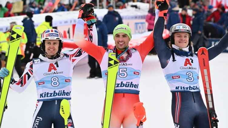 Switzerland's Yule beats Ryding for Kitzbuehel slalom victory