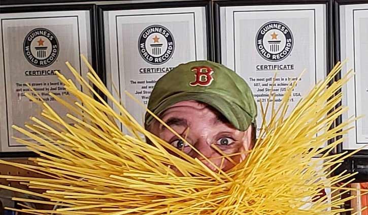 Man holds nine world records for putting everything in his beard