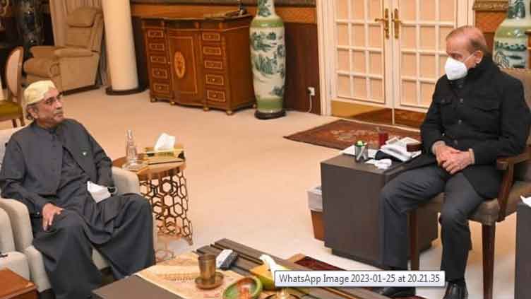 Zardari calls on PM Shehbaz to discuss PDM's future strategy