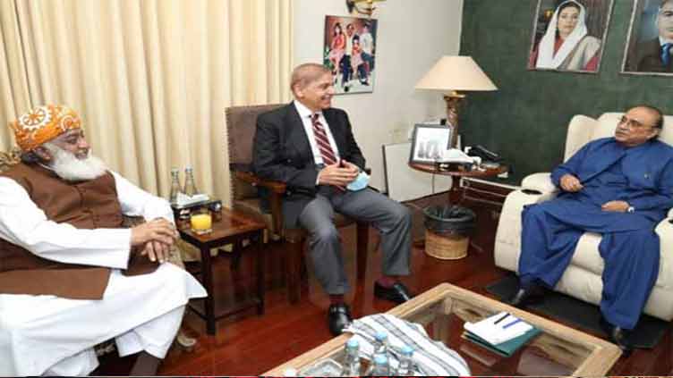 PDM bigwigs call on PM Shehbaz amid political heat 