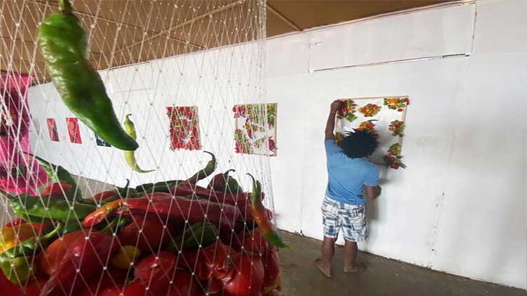 Nigerian artist's exhibition showcases food preservation methods