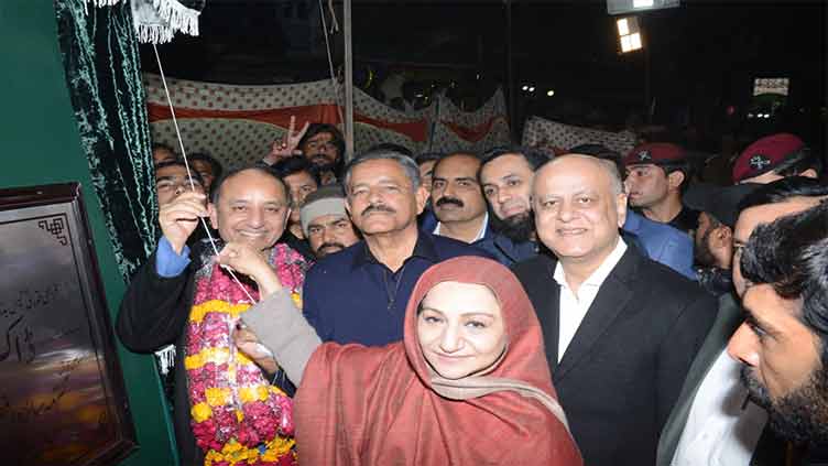 Dr Musadik Malik inaugurates gas transmission project at Hafizabad