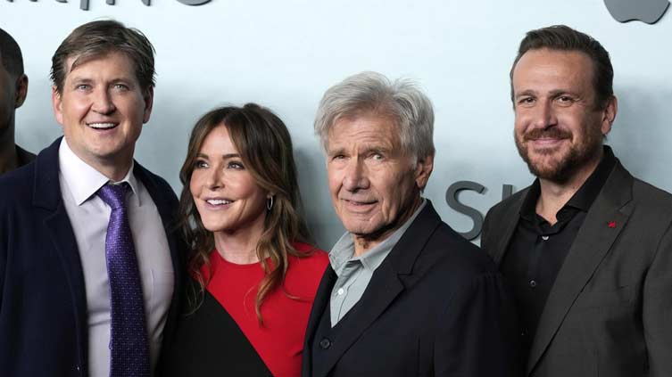 Harrison Ford inspires cast in new comedy 'Shrinking'