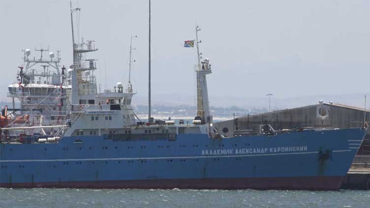  Russian polar research vessel docks in Cape Town amid protests