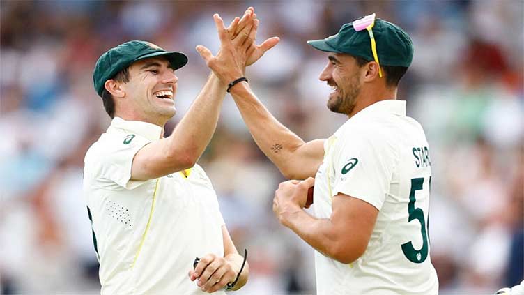 Starc and Cummins put Australia on brink of victory in second Ashes test