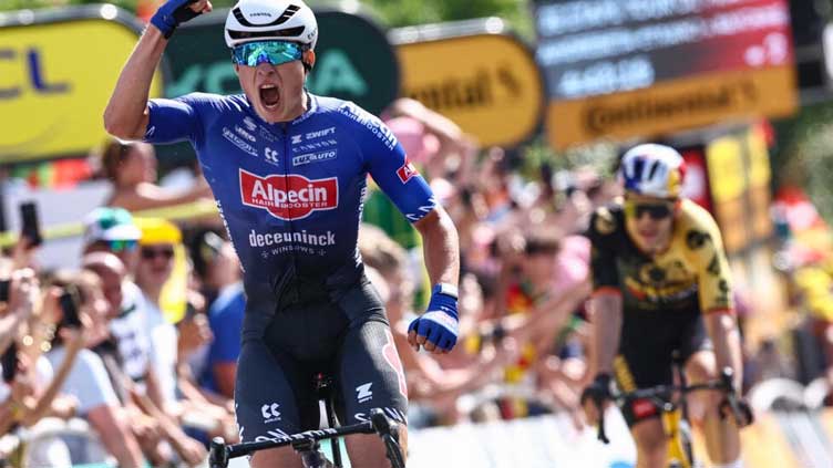 Belgium's Jasper Philipsen sprints to third stage win in Tour de France